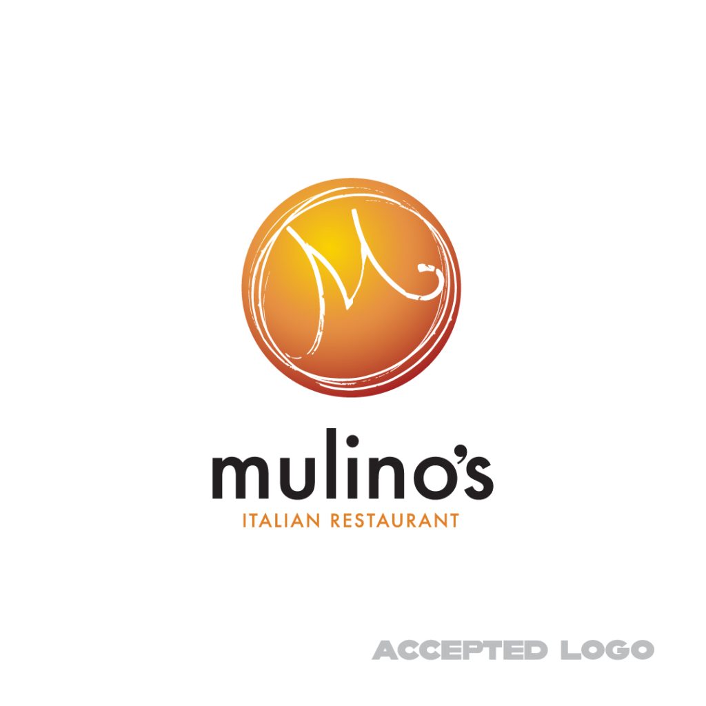 accepted mulino's logo by dif design