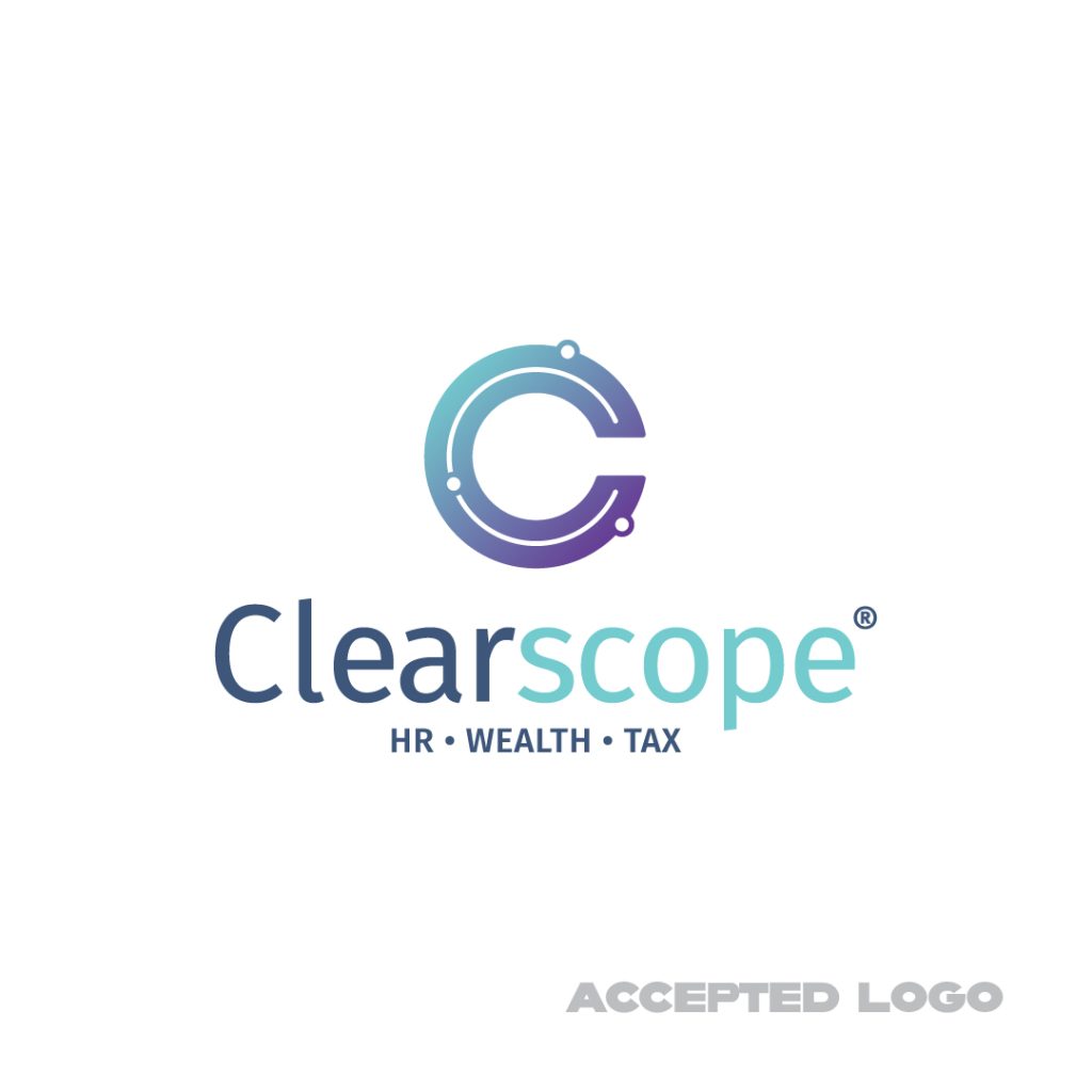 accepted clearscope logo by dif design