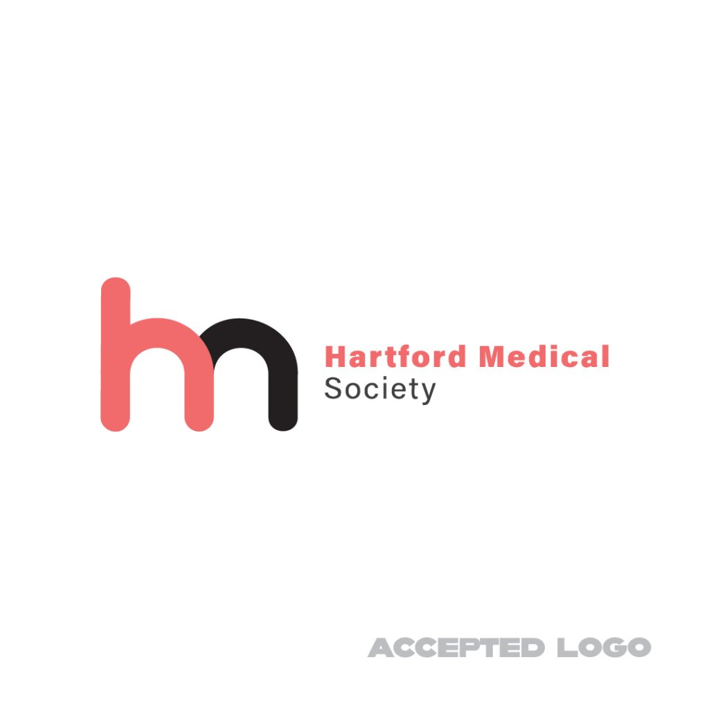 accepted hartford medical logo design and brand by dif design