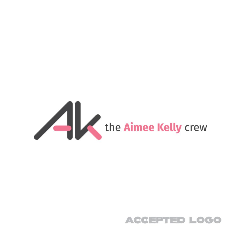 accepted aimee kelly crew logo design by dif design