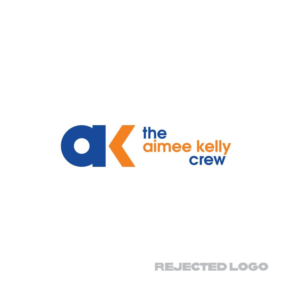 rejected aimee kelly crew logo design by dif design