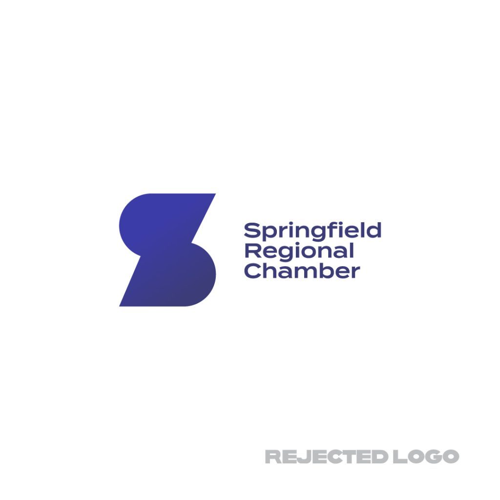 rejected springfield regional chamber logo design by dif design