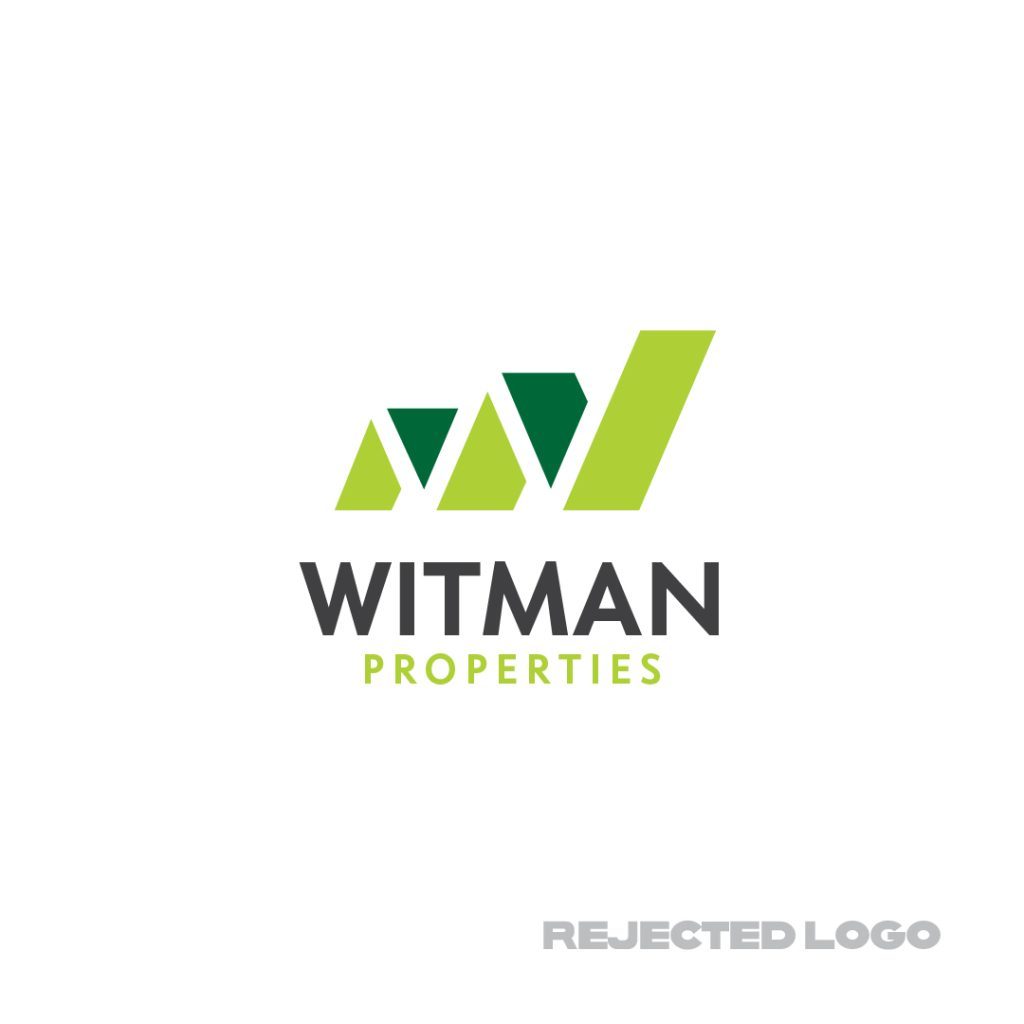 rejected witman properties logo by dif design