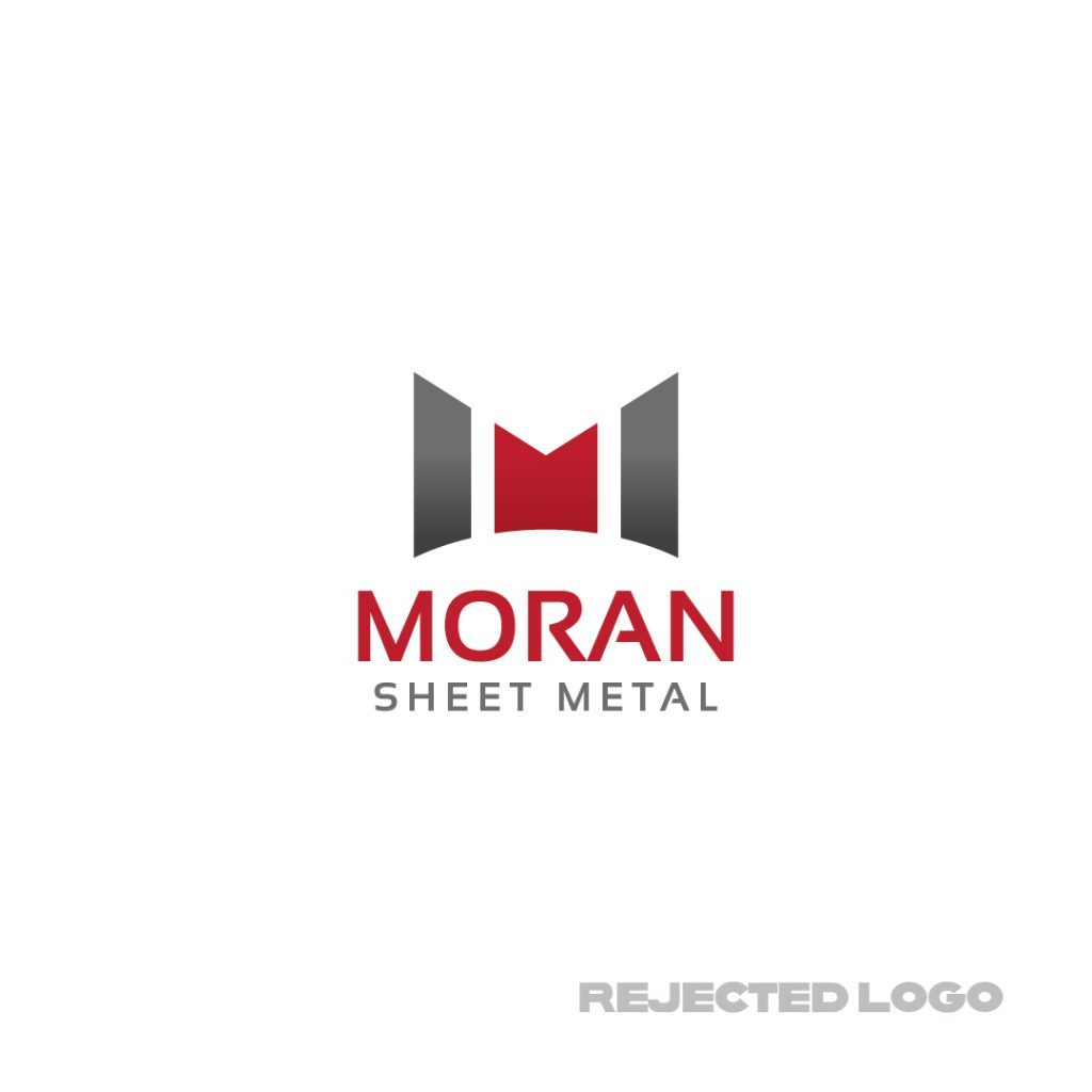 rejected moran sheet metal logo design by dif design