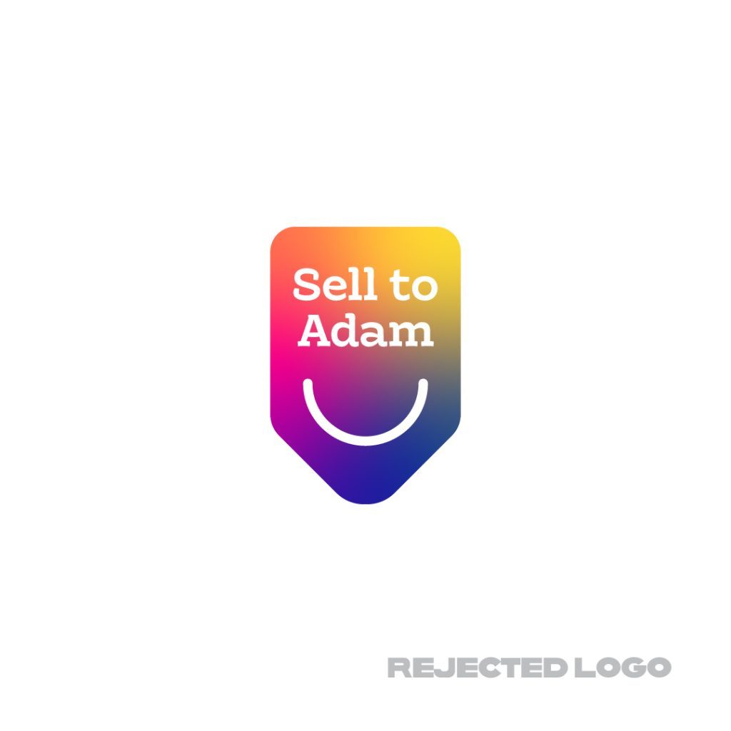 rejected sell to adam logo design by dif design