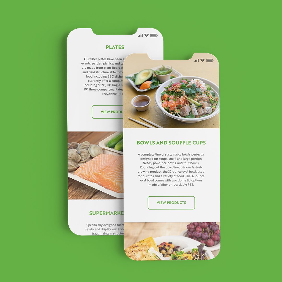 DIF Design featuring BeGreen Packaging responsive website design